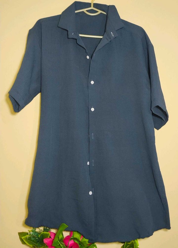 mens blue shirt
