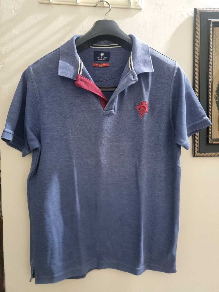 Blue REDTAPE Polo Shirt