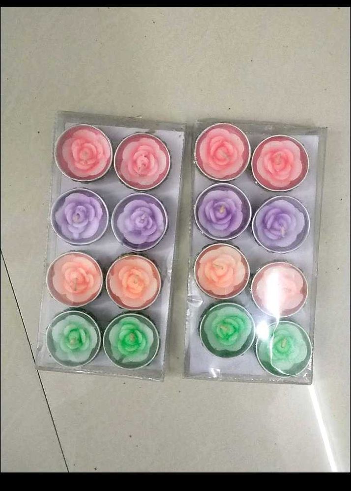 Rose Tea Light Candles 2 box