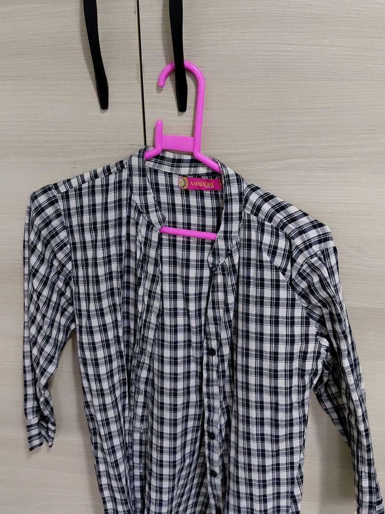 Checkered Button Down Shirt