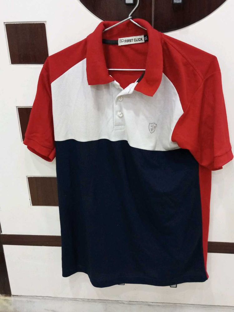 Color Block Polo T-Shirt
