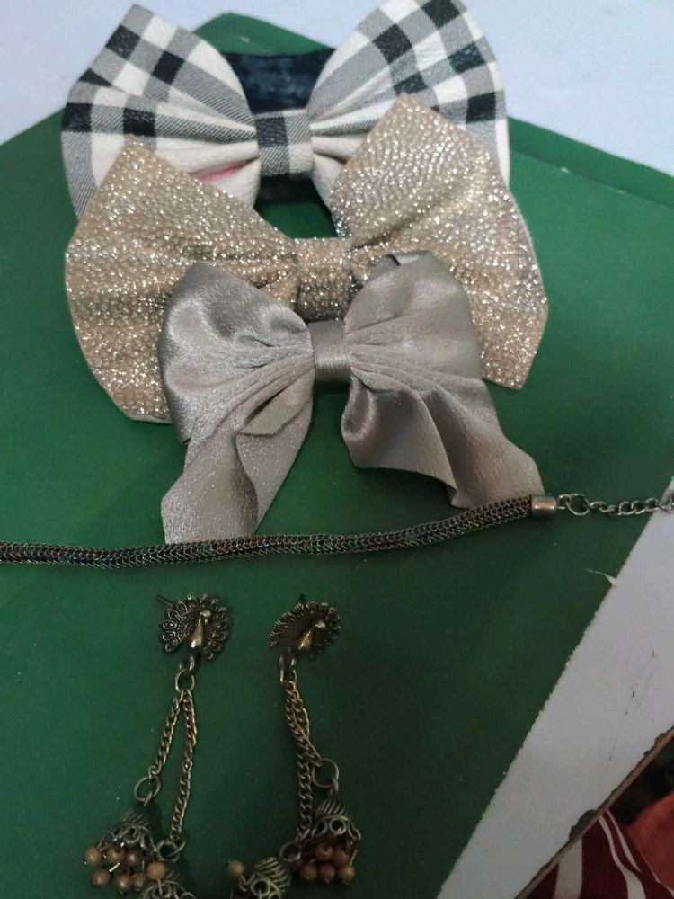 Bow, Earing, Bracelet