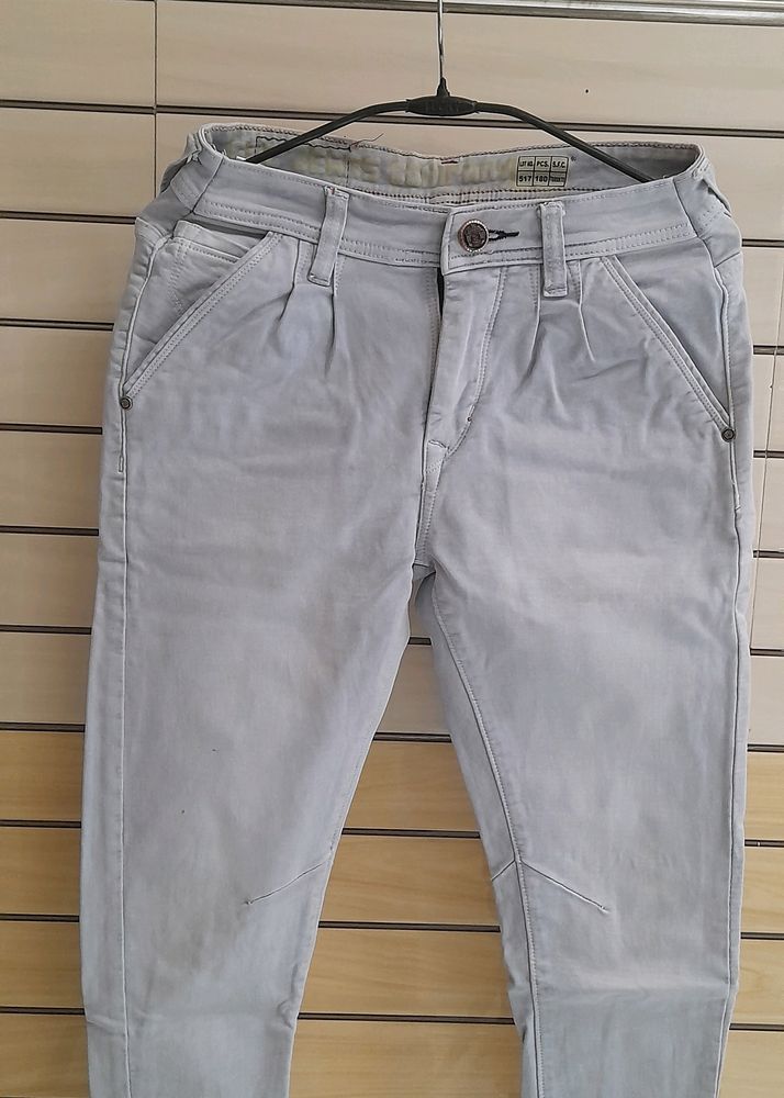 Slim Fit Grey Jean For Boys