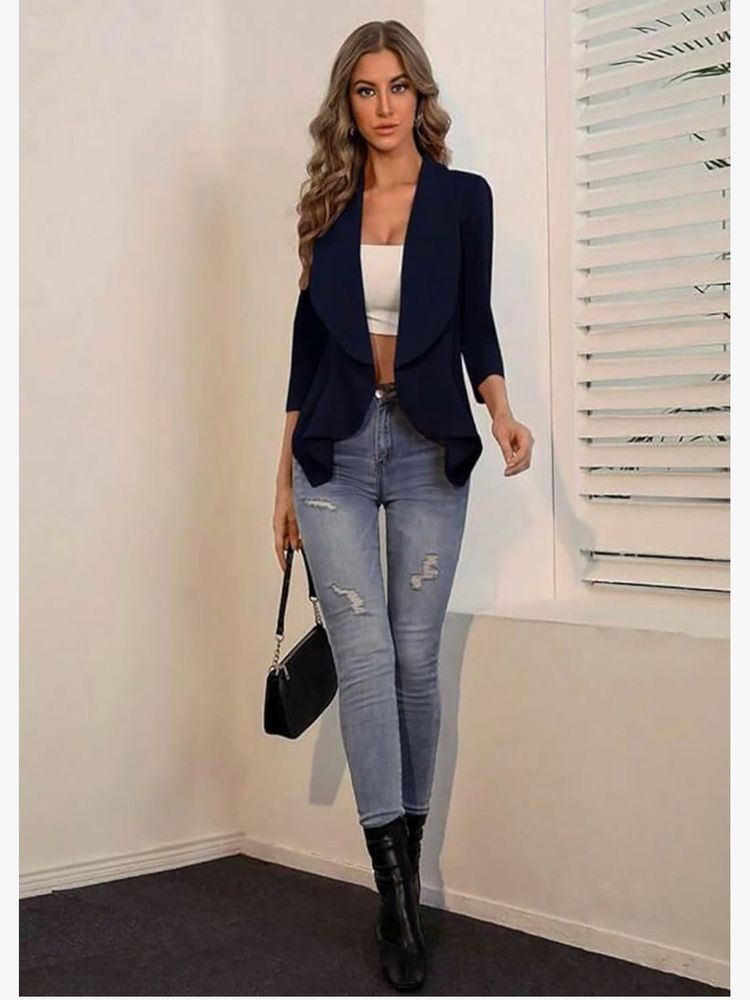Black Cascade Blazer