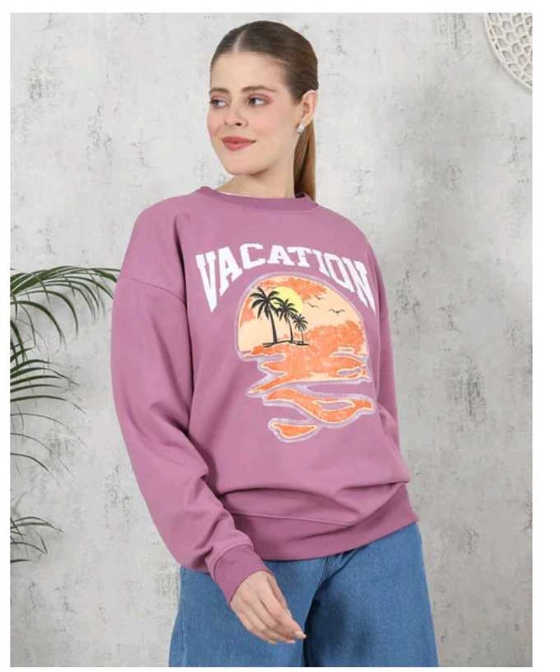 Size L Vacation Graphic Sweatshirt