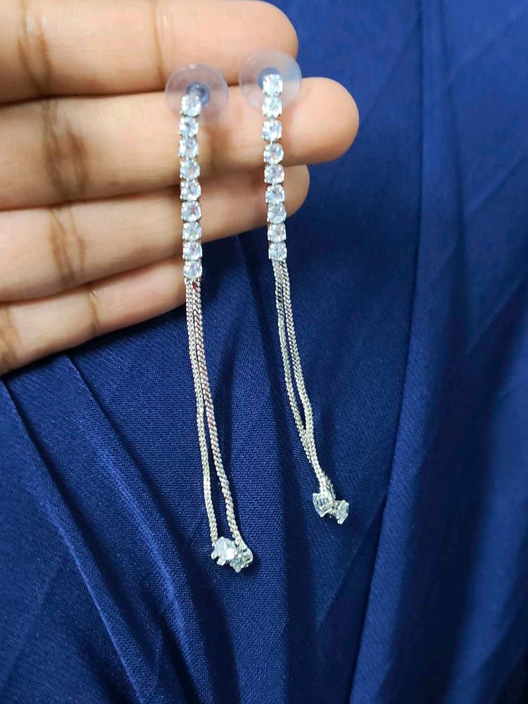 Sparkling Silver Stud Earrings