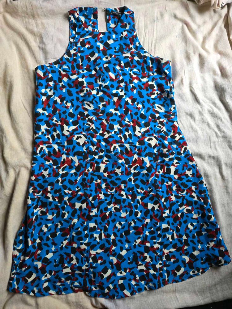 Abstract Print Mini Dress