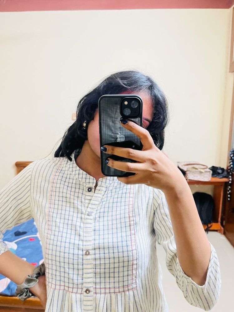 Stylish Checked Kurta