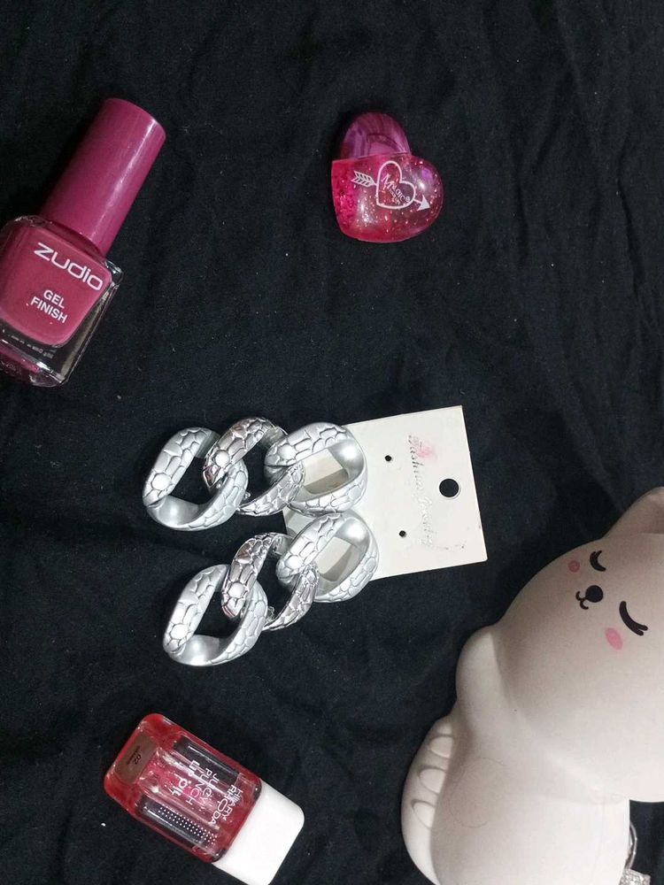 Silver Chain Link Earrings