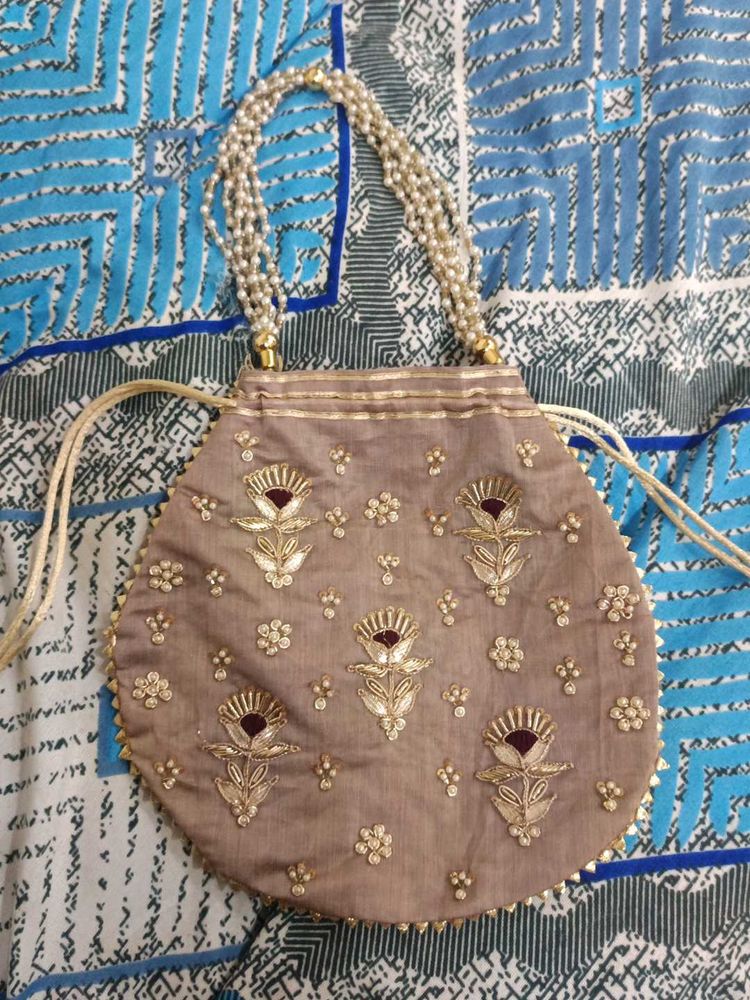 Embroidered Potli Bag