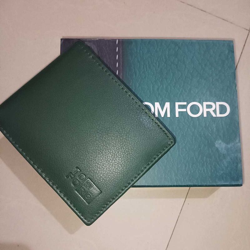 Tom Ford Green Leather Wallet