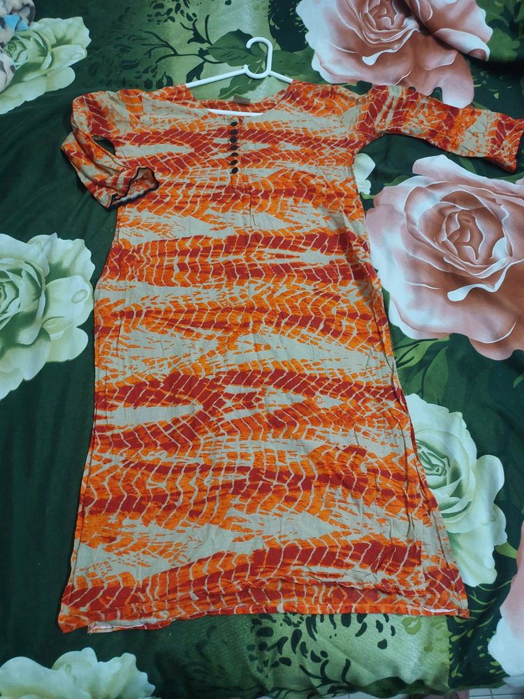 Shibori Print Pure  Soft Cotton Kurti