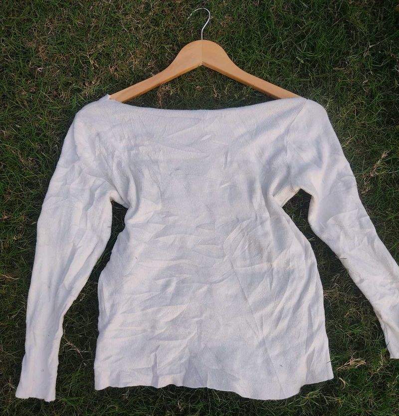 White Sweater For Everyday Wear