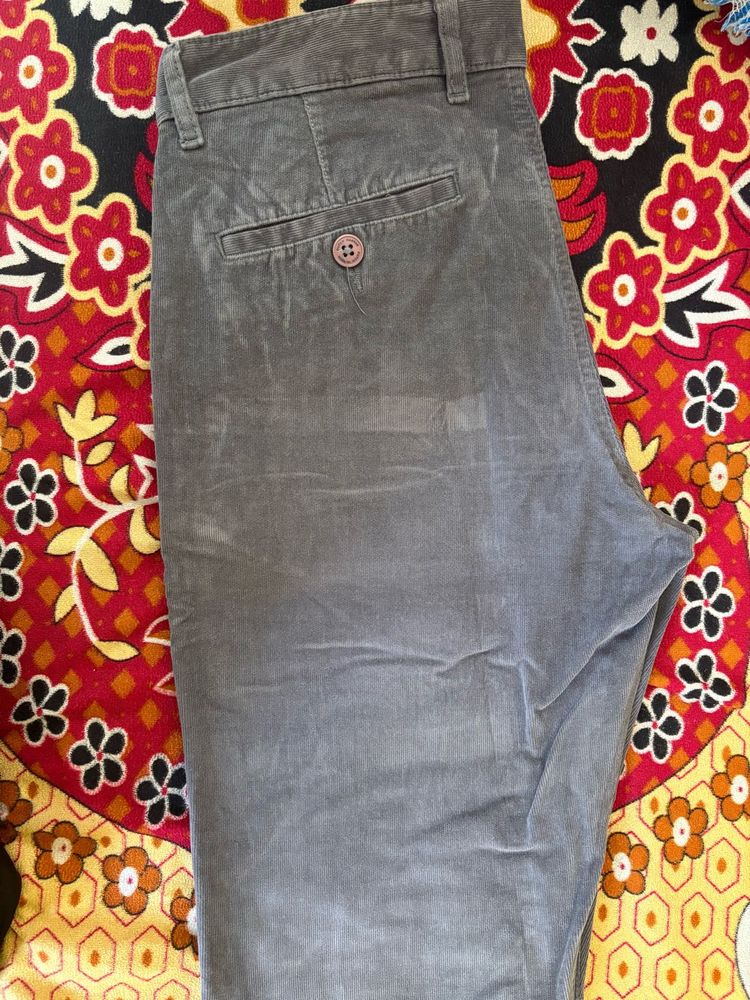 Gray Corduroy Pants