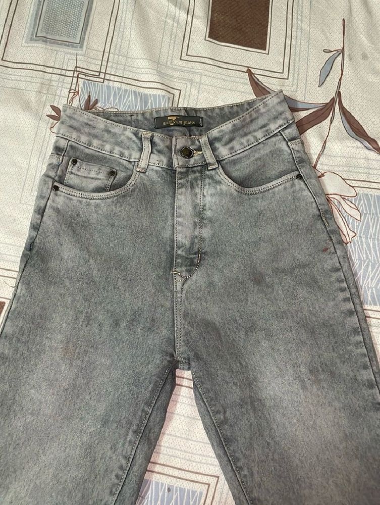 Gray Denim Jeans