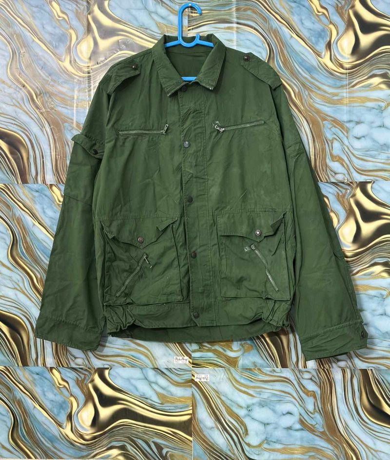 Vintage Green Military Jacket
