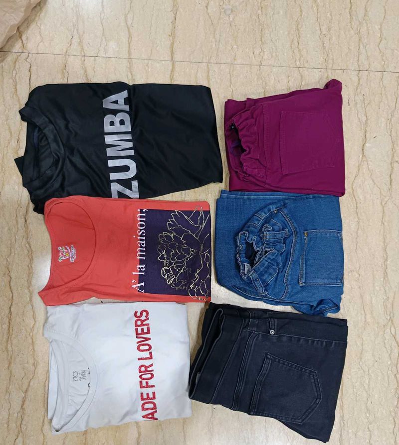Less Used T Shirts And Jeans Set Of 3