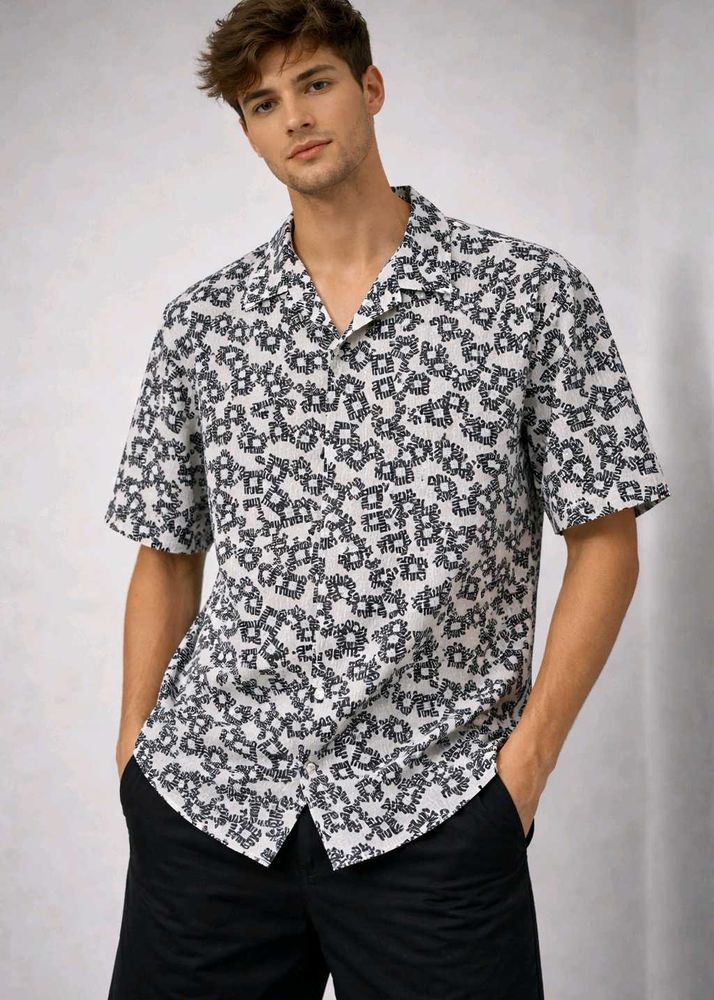 Patterned Short Sleeve Shirt