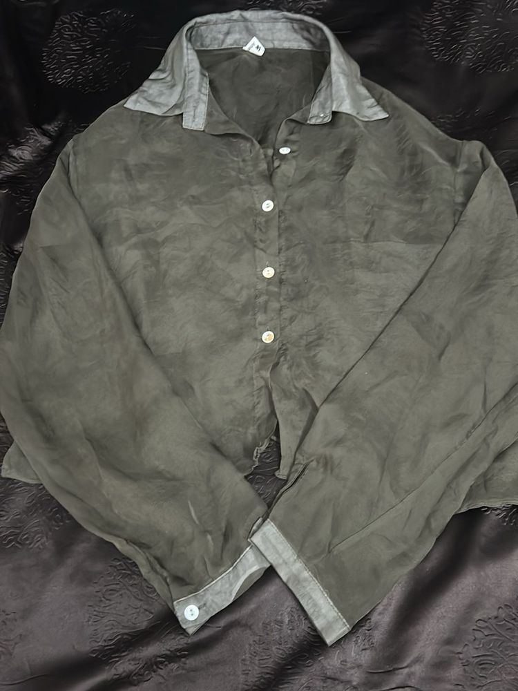 Stylish Olive Green Shirt