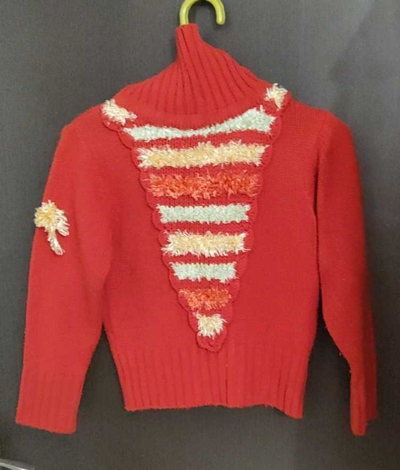Red Turtleneck Sweater