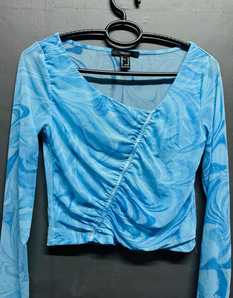 Beautiful Crop Top . Blue Colour