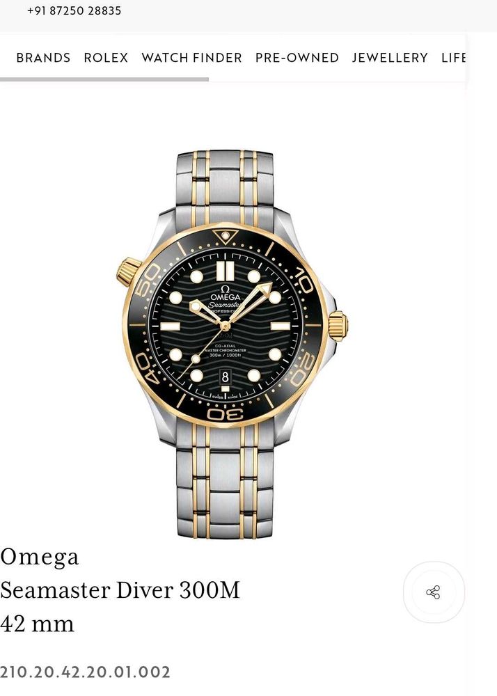 Omega Seamaster Diver 300M Watch