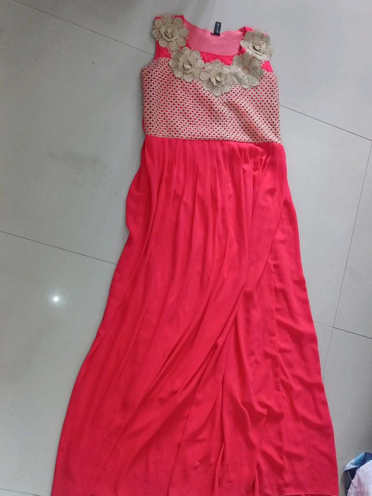 Coral Party Dress