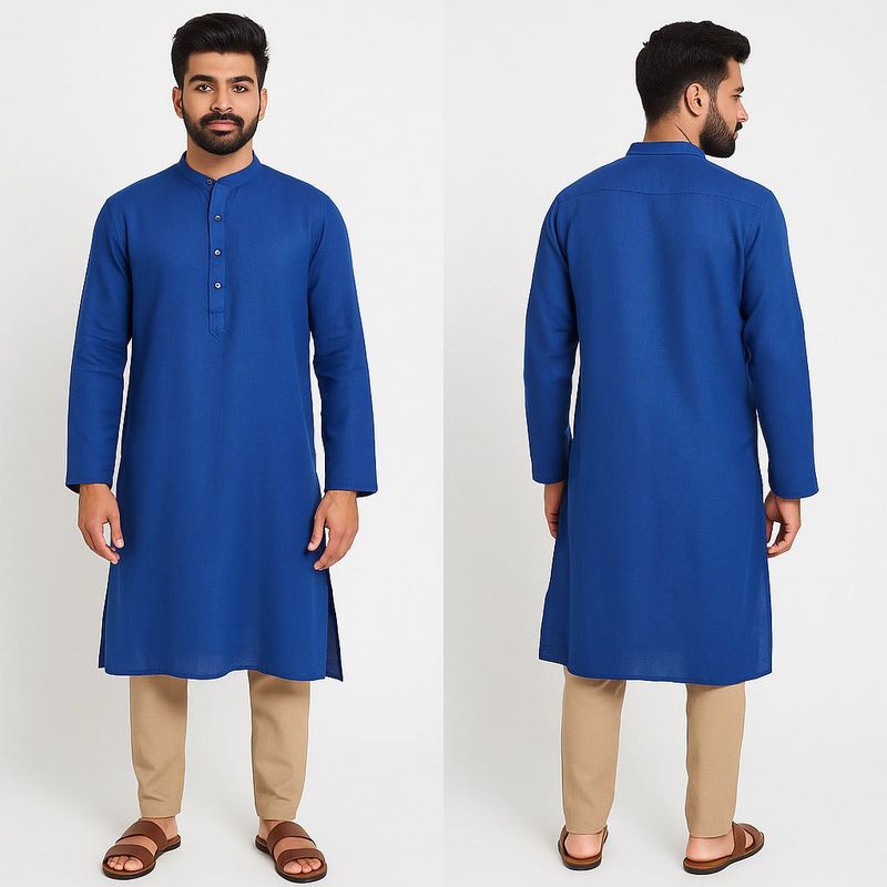 Men&#39;s Blue Kurta Set