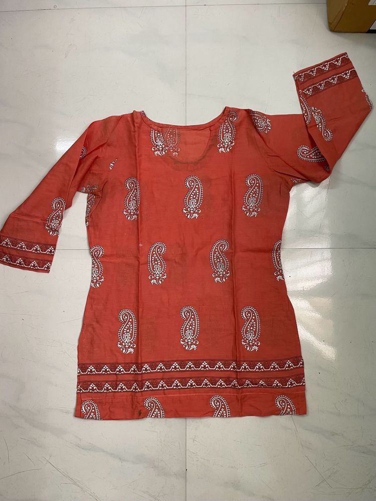Short Kurti Block Print