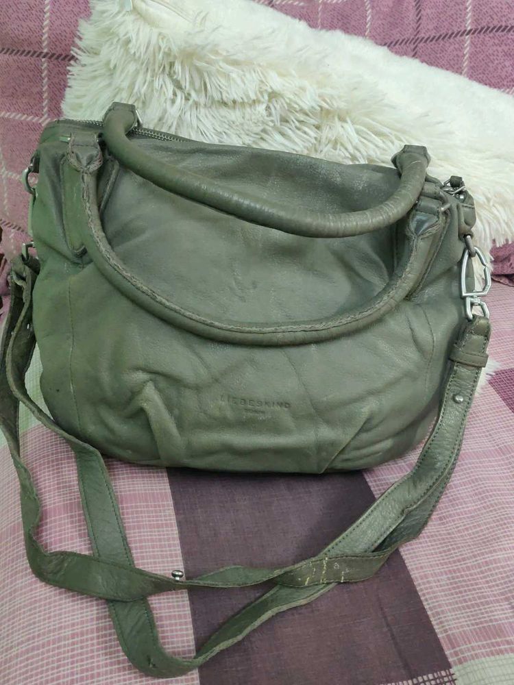 Liebeskind Berlin Grey Leather Satchel