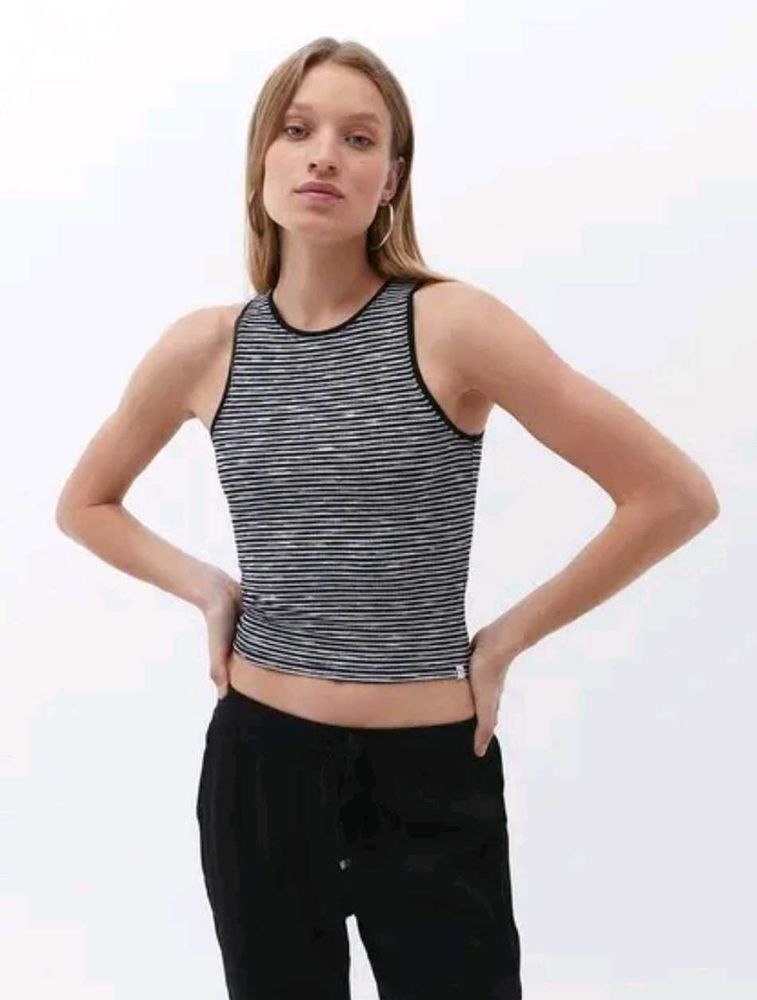 Striped Sleeveless Tank Top