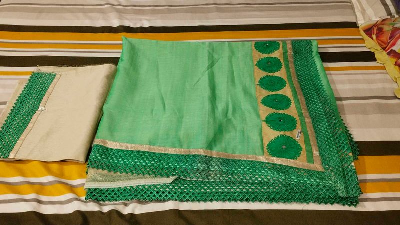 New With Tag Beautiful Sari Unstitched Blouse