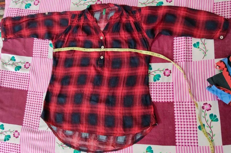Red &amp; Black Pattern Shirt