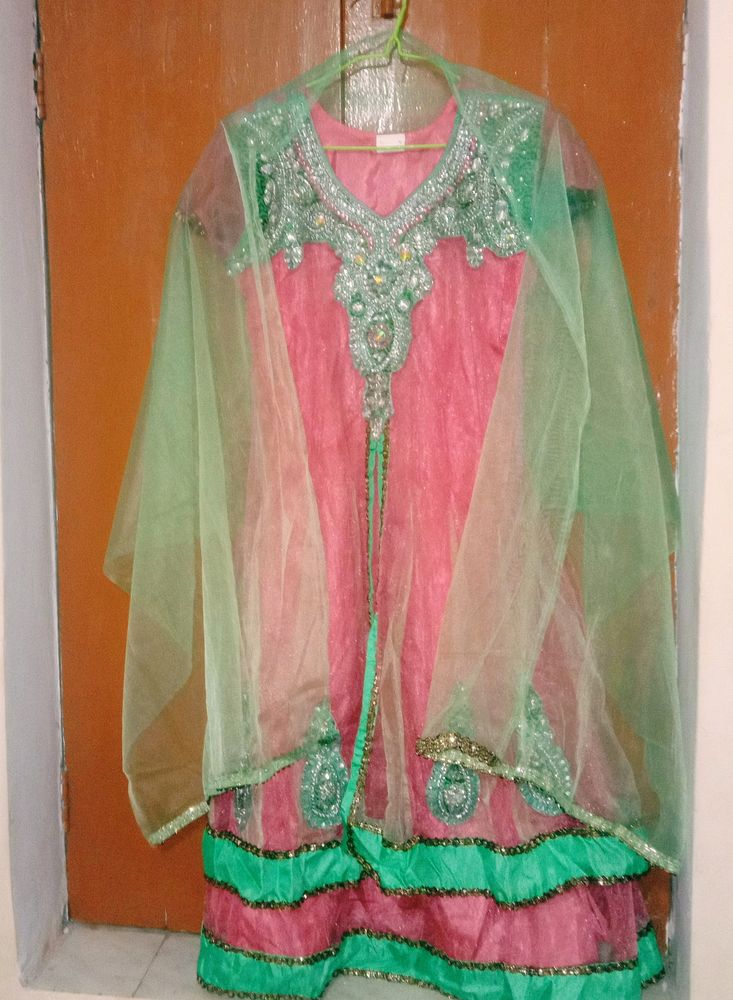Party wear net suit for women