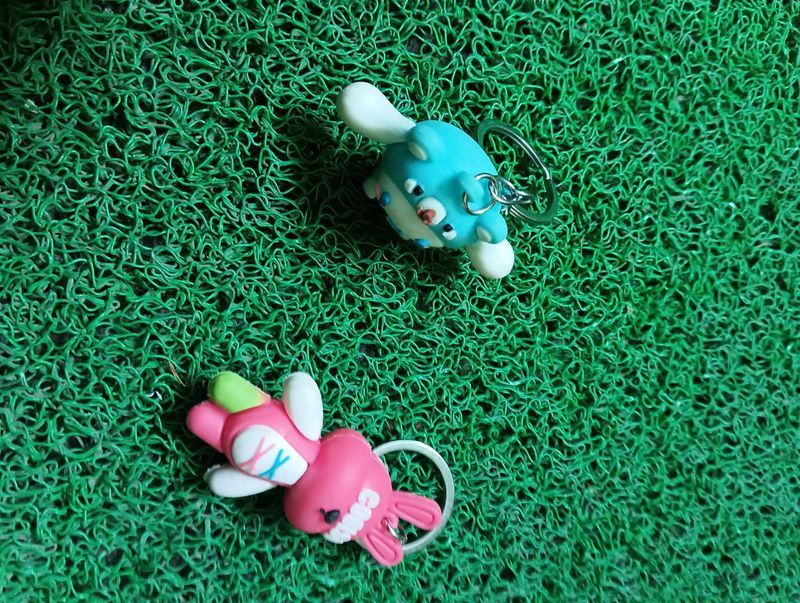 Cute Bunny Keychains (Set of 2)