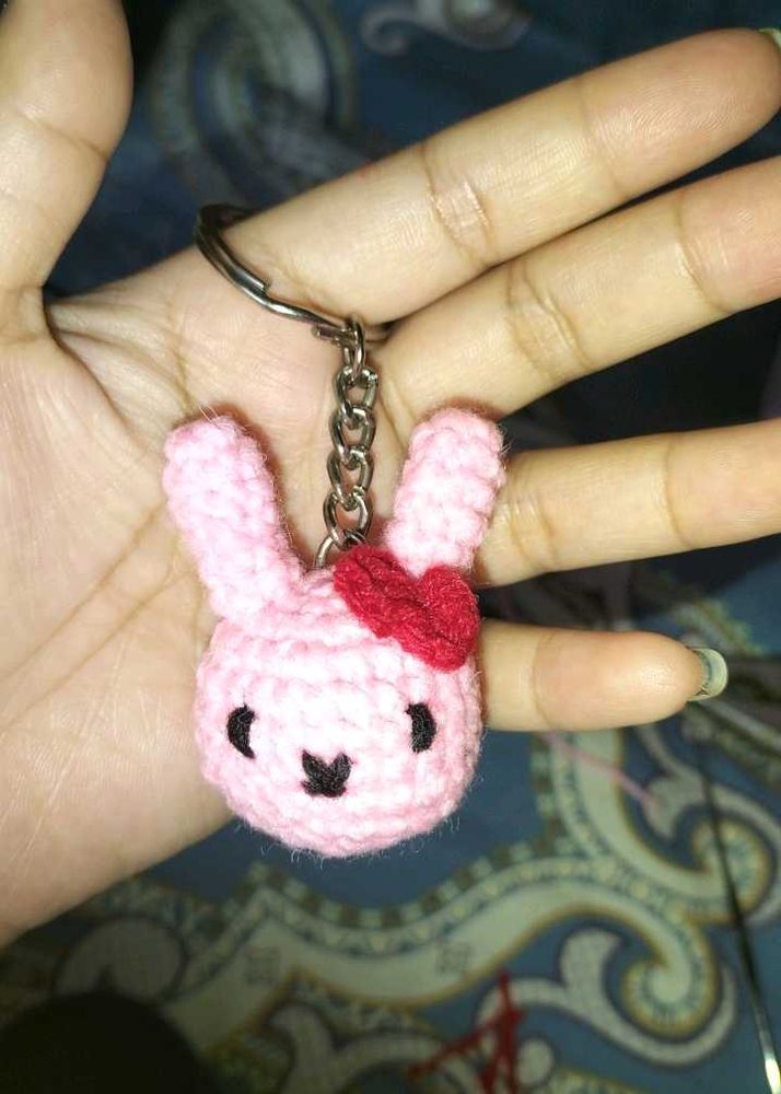 Crochet Miffy Keychain