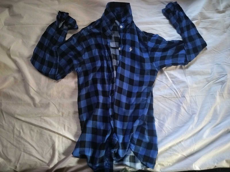 Blue Checkered Shirt
