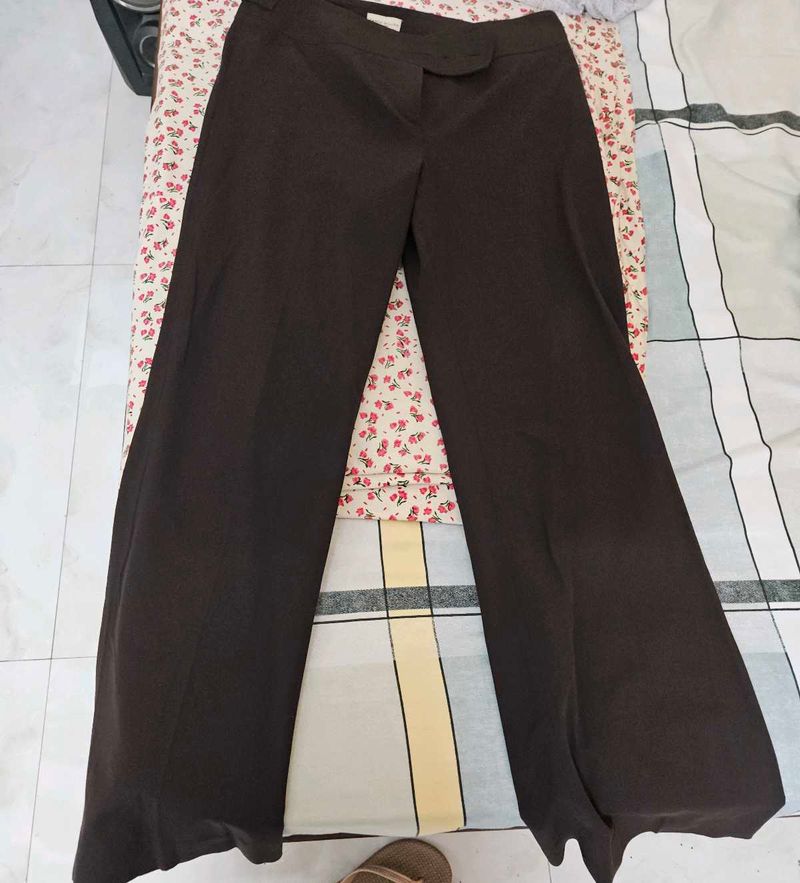 Dark Brown Pants For Office Wear