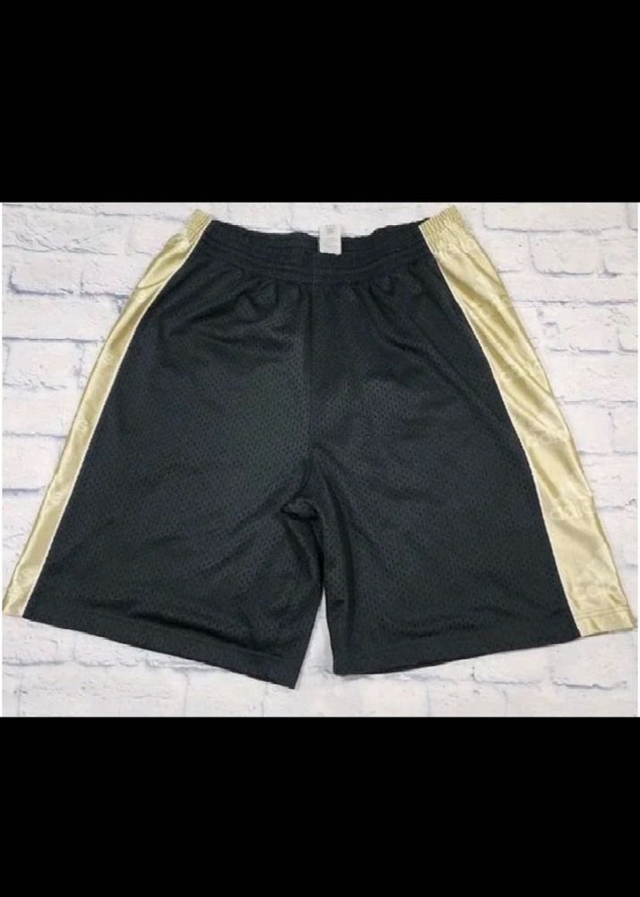 Adidas Black &amp; Gold Athletic Shorts