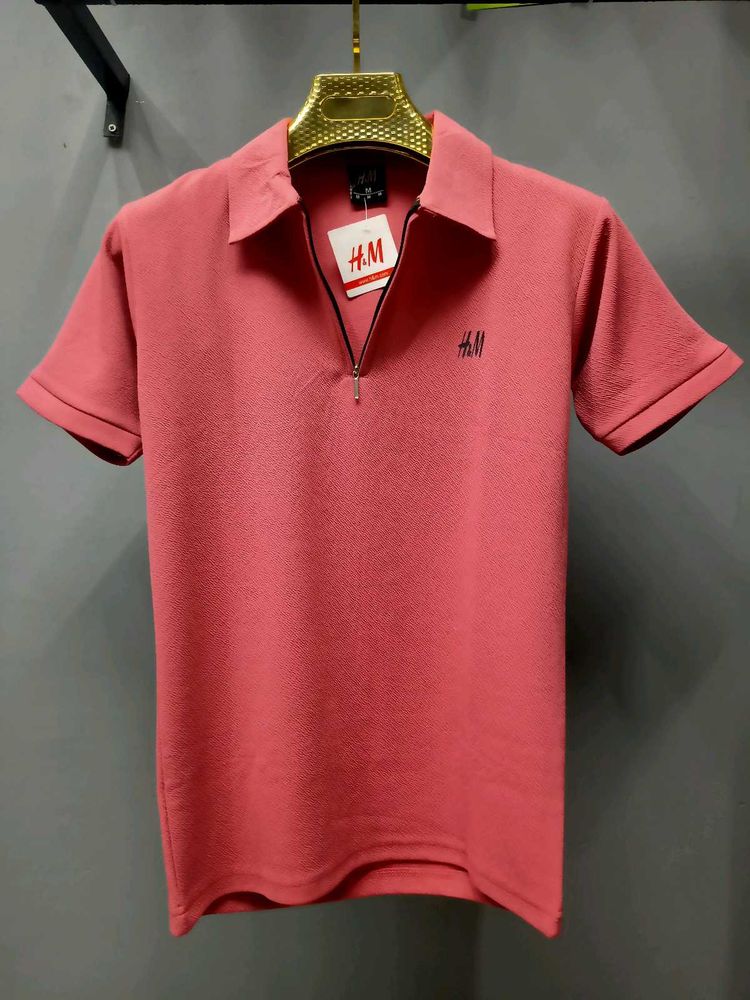 H&amp;M RIB Collar, Heavy GSM T-Shirt (Regular Fit)