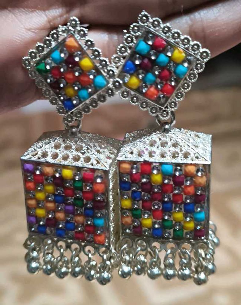 Colorful Jhumka Earrings