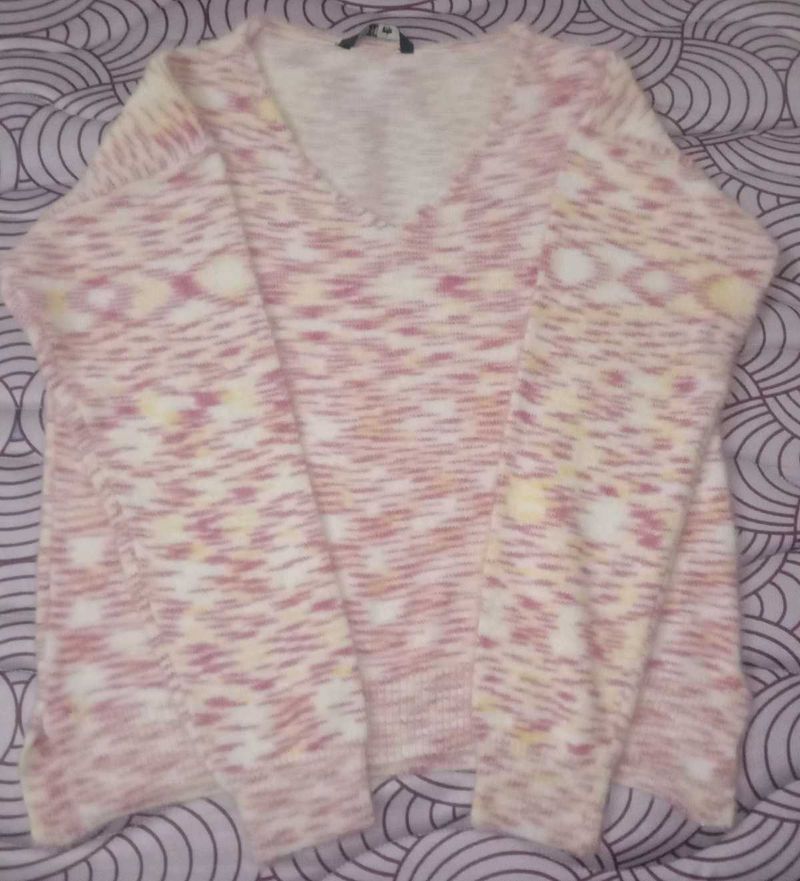 Patterned Knit Sweater