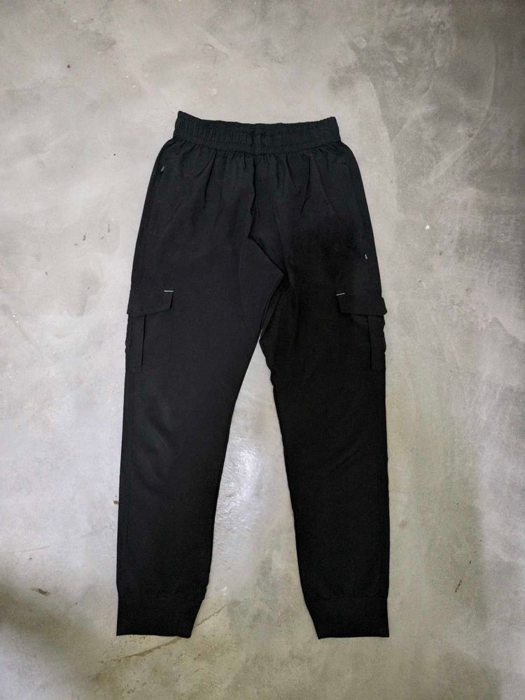 Black Cargo Joggers