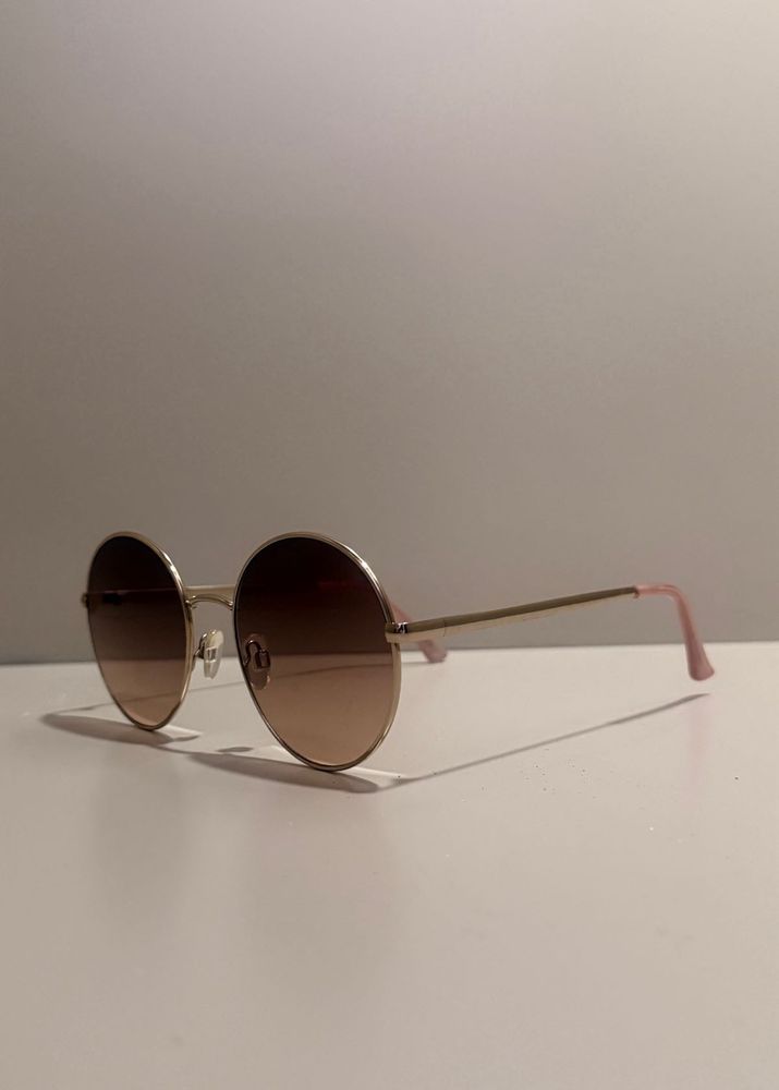 MINISO round rose‑tinted sunglasses