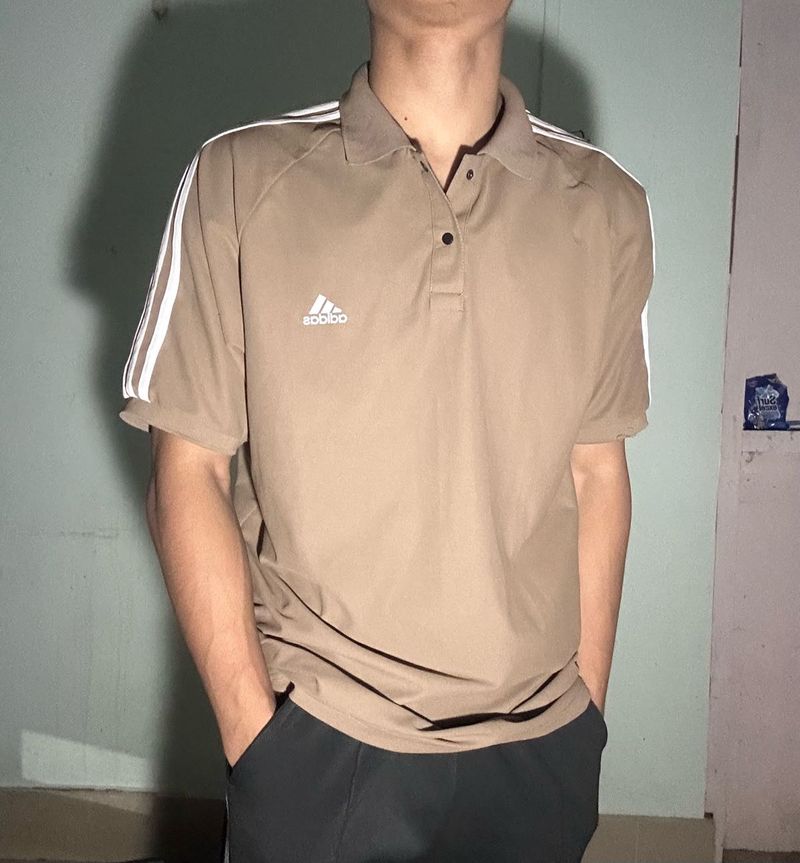 Adidas Brown Polo Shirt