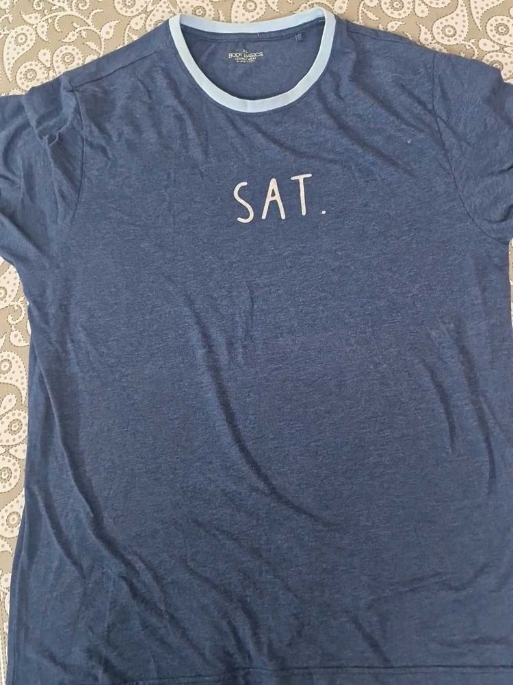 Blue &#39;SAT&#39; T-Shirt