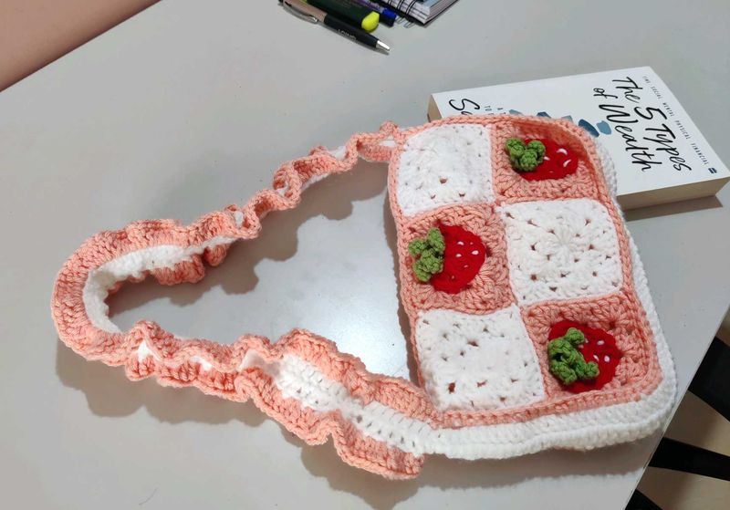 Strawberry Crochet Handbag