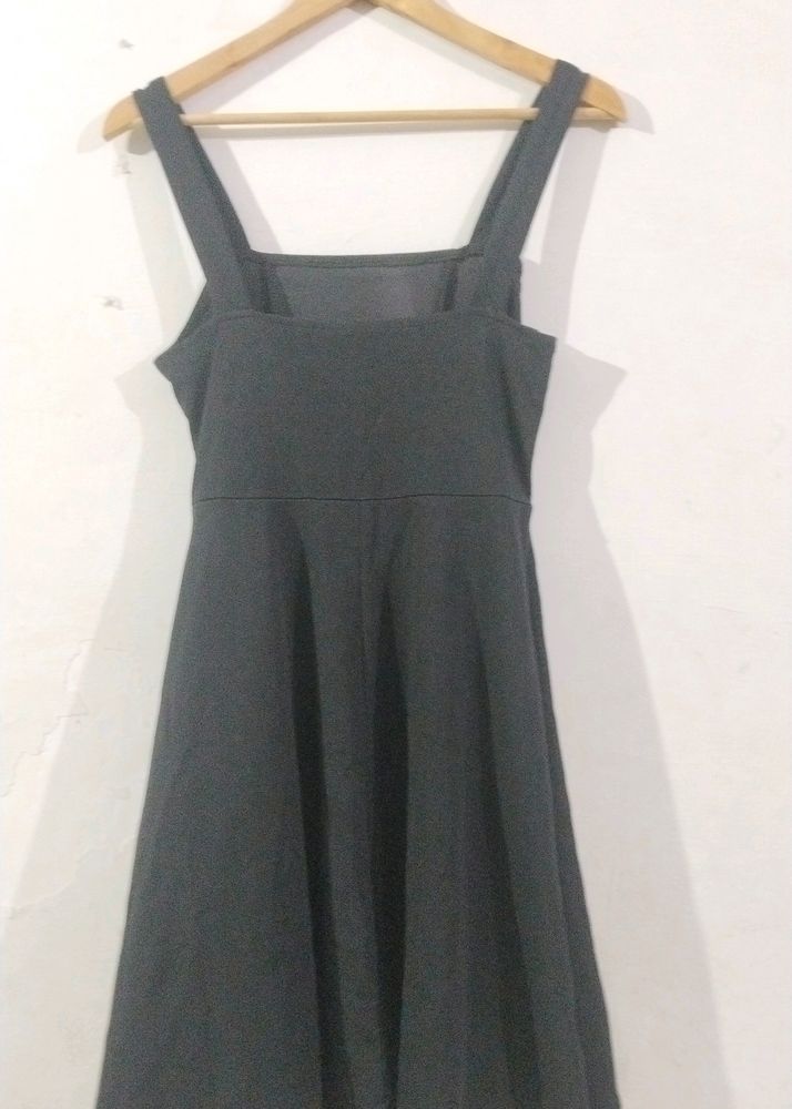 Gray Sundress with Thick Straps