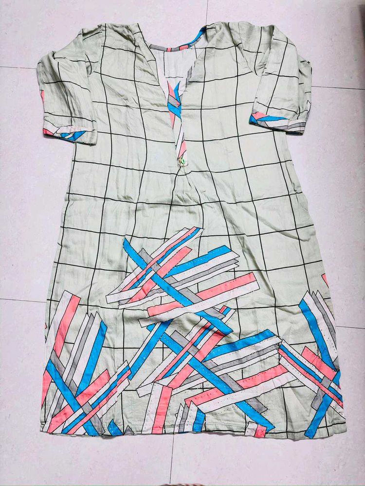 Patterned Tunic Dress