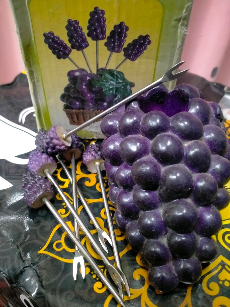 Diwali Dhamaka Offer Fruit Fork With Steel Grips